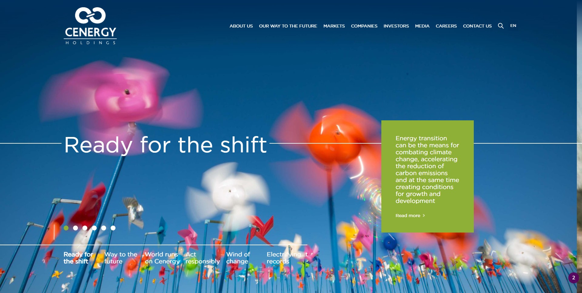 Screenshot of the project Cenergy